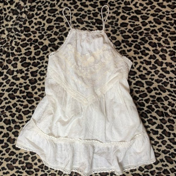 Free People • White Elisa Boho Tunic || Small - Picture 2 of 3